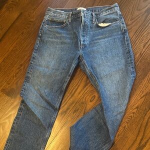 Agolde Women's Straight Leg Blue Jeans